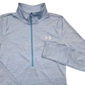 Under Armour Tech Twist Half Zip Pullover‎ Top Blue Womens Small